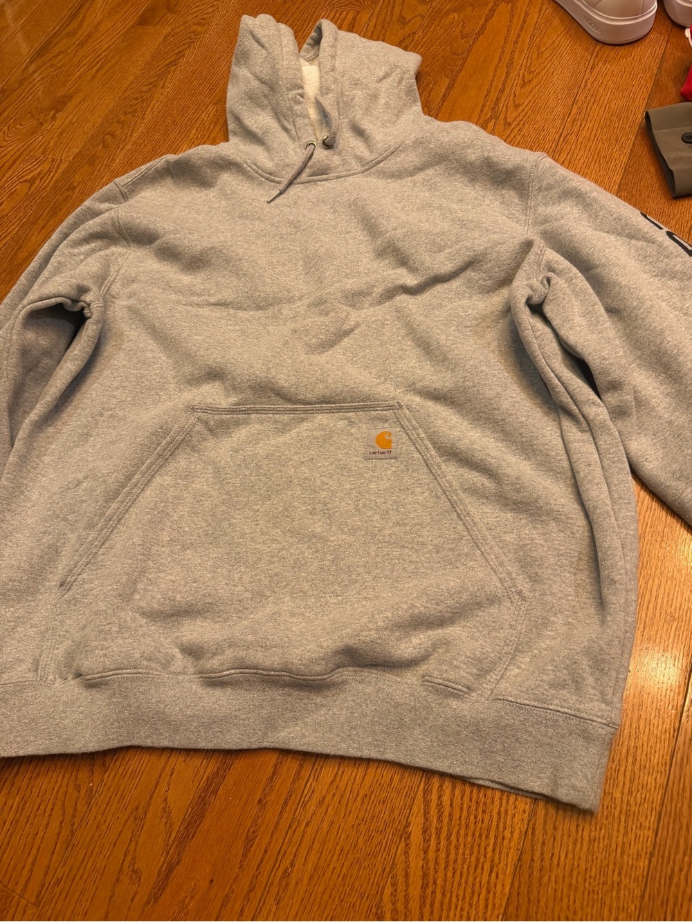Carhartt Gray Hooded Pullover Sweatshirt XL